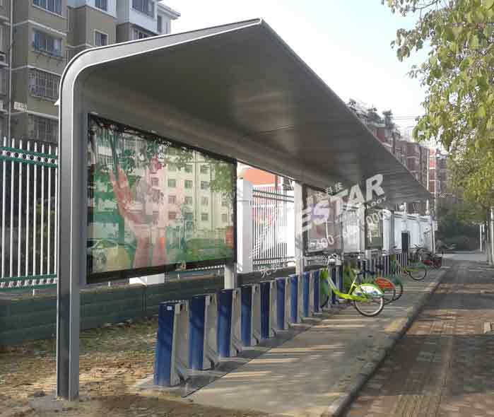 鎮(zhèn)江現(xiàn)代款公共自行車亭