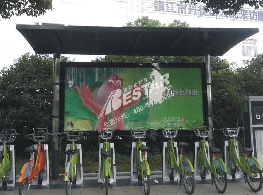 鎮(zhèn)江現(xiàn)代款公共自行車亭