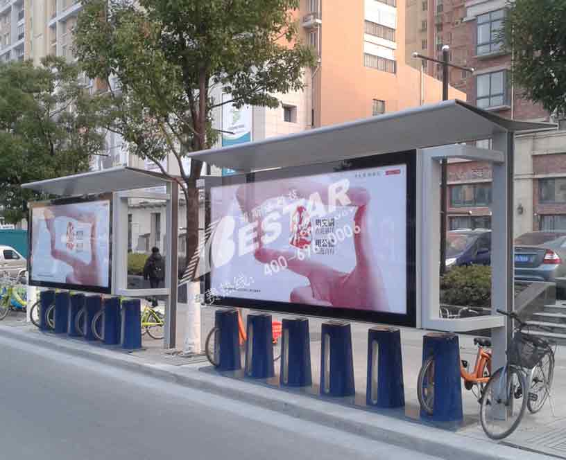 鎮(zhèn)江現(xiàn)代款公共自行車亭